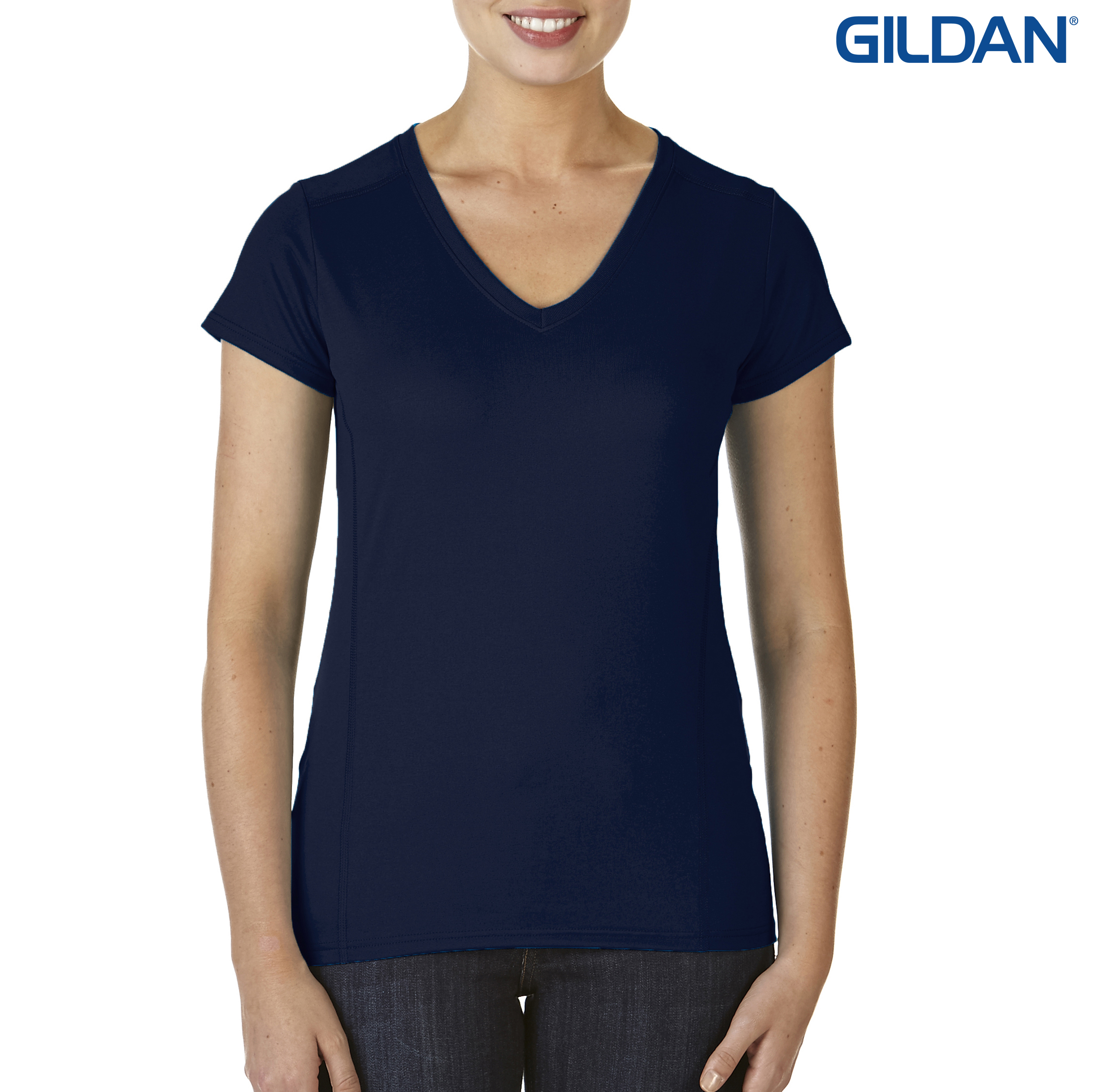 Gildan Performance Ladies V-Neck Tech T-Shirt - Promotrenz