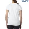 47V00L Gildan Performance Ladies V-Neck Tech T-Shirt – White