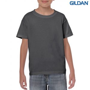 The Gildan Heavy Cotton Youth T Shirt is a 50% cotton/50% polyester tee.  Sizes 8 - 16.  26 colours.  Great cost effective kids tees for printing and events.
