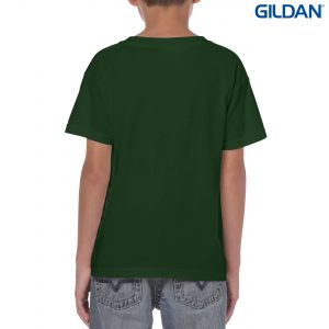 The Gildan Heavy Cotton Youth T Shirt is a 50% cotton/50% polyester tee.  Sizes 8 - 16.  26 colours.  Great cost effective kids tees for printing and events.