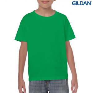 The Gildan Heavy Cotton Youth T Shirt is a 50% cotton/50% polyester tee.  Sizes 8 - 16.  26 colours.  Great cost effective kids tees for printing and events.