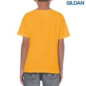 The Gildan Heavy Cotton Youth T Shirt is a 50% cotton/50% polyester tee.  Sizes 8 - 16.  26 colours.  Great cost effective kids tees for printing and events.