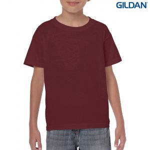 The Gildan Heavy Cotton Youth T Shirt is a 50% cotton/50% polyester tee.  Sizes 8 - 16.  26 colours.  Great cost effective kids tees for printing and events.