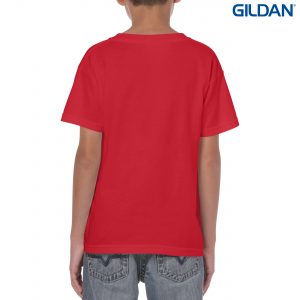 The Gildan Heavy Cotton Youth T Shirt is a 50% cotton/50% polyester tee.  Sizes 8 - 16.  26 colours.  Great cost effective kids tees for printing and events.