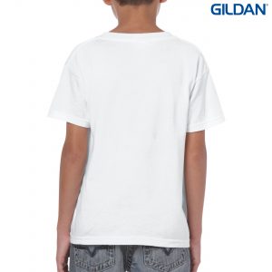 The Gildan Heavy Cotton Youth T Shirt is a 50% cotton/50% polyester tee.  Sizes 8 - 16.  26 colours.  Great cost effective kids tees for printing and events.