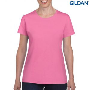 The Gildan Heavy Cotton Ladies T Shirt is a 180gsm cotton tee.  Mens and kids available too.  20 colours.  S - 3XL.  Great branded heavy cotton tees from Gildan.