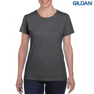 The Gildan Heavy Cotton Ladies T Shirt is a 180gsm cotton tee.  Mens and kids available too.  20 colours.  S - 3XL.  Great branded heavy cotton tees from Gildan.