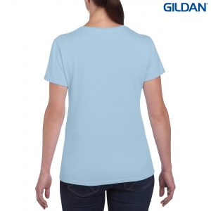 The Gildan Heavy Cotton Ladies T Shirt is a 180gsm cotton tee.  Mens and kids available too.  20 colours.  S - 3XL.  Great branded heavy cotton tees from Gildan.