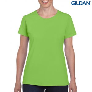 The Gildan Heavy Cotton Ladies T Shirt is a 180gsm cotton tee.  Mens and kids available too.  20 colours.  S - 3XL.  Great branded heavy cotton tees from Gildan.