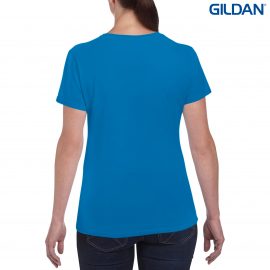 The Gildan Heavy Cotton Ladies T Shirt is a 180gsm cotton tee.  Mens and kids available too.  20 colours.  S - 3XL.  Great branded heavy cotton tees from Gildan.