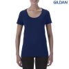 64550L Gildan Softstyle Ladies Deep Scoop T-Shirt Navy – Promotrenz