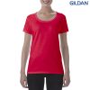 64550L Gildan Softstyle Ladies Deep Scoop T-Shirt Red – Promotrenz