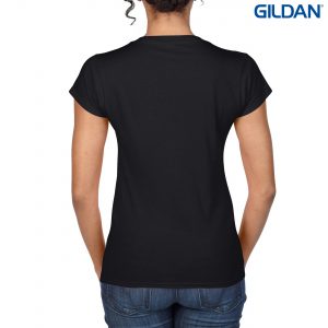 The Gildan Softstyle Ladies V-Neck T Shirt is a 150gm cotton jersey knit tee.  5 colours.  Fitted.  S - 3XL.  Great cotton tees from Gildan.