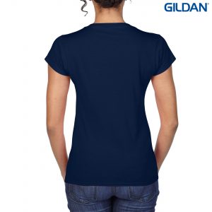 The Gildan Softstyle Ladies V-Neck T Shirt is a 150gm cotton jersey knit tee.  5 colours.  Fitted.  S - 3XL.  Great cotton tees from Gildan.