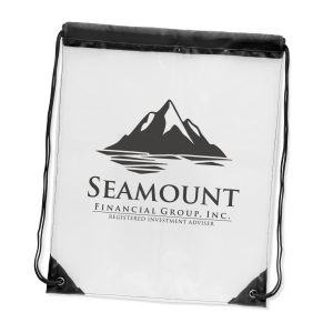 The Trends Clarity Drawstring Backpack is a transparent handy drawstring backpack.  Soft crystal clear plastic.  Reusable bags from Trends.