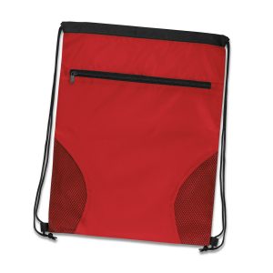 The Trends Collection Dodger Drawstring Backpack is a stylish drawstring backpack with mesh accents. Zipper pocket. 8 colours. Great drawstring backpacks.