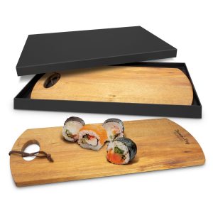 The Trends Homestead Serving Board is a large serving board. Acacia wood. Multiple branding options. Great corporate gifts or practical branded boards for work.