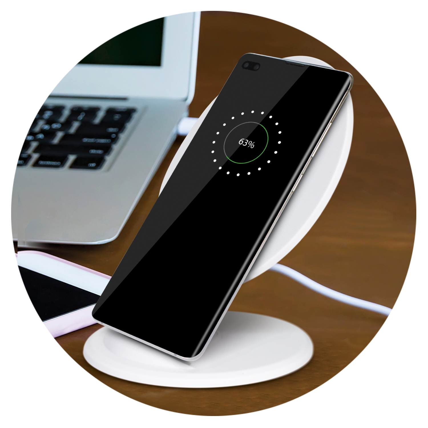 Trends Collection Phaser Wireless Charging Stand Round - Promotrenz