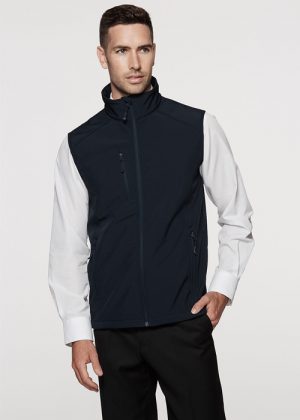 The Aussie Pacific Mens Olympus Softshell Vest is a 320gm 3 layer performance softshell.  4 colours.  S - 5XL.  Great Aussie Pacific softshell jackets.