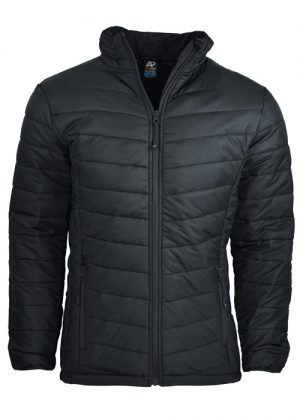 The Aussie Pacific Mens Buller Puffer Jacket has a polyester satin finish outer, with inner taffeta lining.  2 colours.  S - 5XL.  Great branded winter jackets.