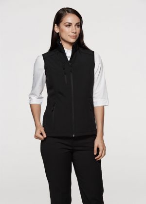The Aussie Pacific Ladies Olympus Softshell Vest is a 320gm 3 layer performance softshell.  4 colours.  8 - 22.  Great Aussie Pacific softshell jackets.The Aussie Pacific Ladies Olympus Softshell Vest is a 320gm 3 layer performance softshell.  4 colours.  8 - 22.  Great Aussie Pacific softshell jackets.