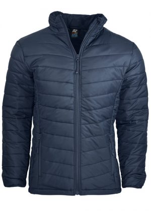The Aussie Pacific Ladies Buller Puffer Jacket has a polyester satin finish outer, with inner taffeta lining. 2 colours. 8 - 22. Great branded winter jackets.