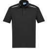 P901MS Biz Collection Sonar Mens Polo – Black/White – Promotrenz