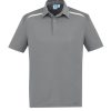 P901MS Biz Collection Sonar Mens Polo – Silver/White – Promotrenz