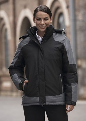 The Aussie Pacific Ladies Kingston Jackets are an 150gm polyester twill outer. with a polyester padding inner.  3 colours.  8 - 22.  Great branded padded jackets.