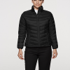 The Aussie Pacific Ladies Buller Puffer Jacket has a polyester satin finish outer, with inner taffeta lining.  2 colours.  8 -  22.  Great branded winter jackets.