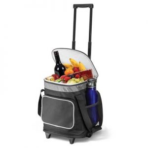The Trends Glacier Cooler Trolley is a large 16 litre cooler trolley bag. In Black/Grey. Great branded cooler trolleys & corporate gifts.