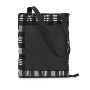 The Trends Collection Dakota Picnic Blanket is a Black/Grey picnic blanket that folds into compact unit. 3 branding options. Great branded picnic blankets.