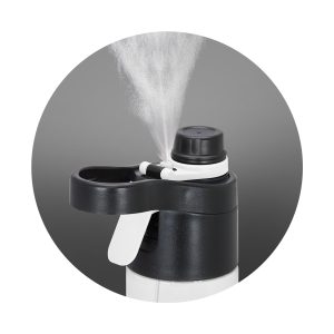 The Trends Collection Cooling Mist Bottle is a radical 550ml drink bottle with unique misting spray pump. Great branded cooling promo products.