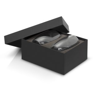 The Trends Collection Tivoli Double Wall Glass Set is an exquisite set of 2 x 410ml double wall glasses.  Black Box.  Great branded corporate gifts.