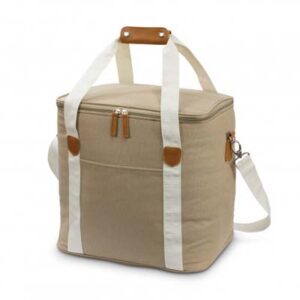 The Trends Canvas Cooler Bag is an impressive large cooler bag. Heavy cotton canvas outer. Beige, Navy or Black. Great branded corporate cooler bags.