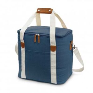 The Trends Canvas Cooler Bag is an impressive large cooler bag. Heavy cotton canvas outer. Beige, Navy or Black. Great branded corporate cooler bags.