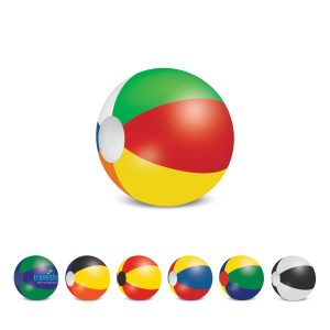 The Trends Collection Beach Ball 34cm is a mix and match coloured beach ball.  6 sizes available.  Screen printed.  Great branded summer promo products.