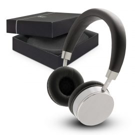 The Swiss Peak Headphones combine functionality with fashion.  Silver/Black.  Bluetooth.  Great branded premium headphones.