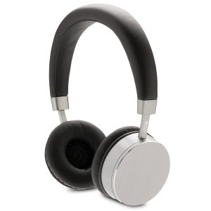 The Trends Collection Swiss Peak Headphones combine functionality with fashion.  Silver/Black.  Bluetooth.  Great branded premium headphones.