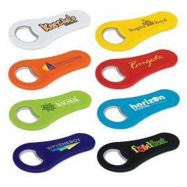 The Trends Collection Max Magnetic Bottle Opener is a plastic and metal bottle opener with a strong magnet.  8 colours.  Great branded magnetic bottle openers.