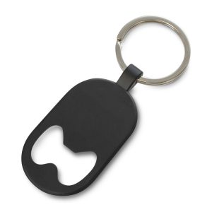 The Trends Collection Brio Bottle Opener Key Ring is a metal bottle opener key ring with matt finish.  Black.  Great branded bottle opener key rings.