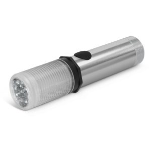 The Trends Collection Auto Safety Light is a powerful 3 function vehicle safety light with magnetic base.  Silver.  Great branded auto safety promo products.