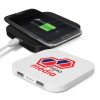 The Trends Collection Impulse Wireless Charging Hub is a 5 Watt phone charger with wireless and conventional charging options.  Great branded tech products.