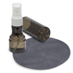 112784 Trends Collection Spotless Screen Cleaning Kit - Promotrenz The Trends Collection Spotless Screen Cleaning Kit is a pump action screen cleaning kit. Translucent Black. Great branded promotional cleaning kits.