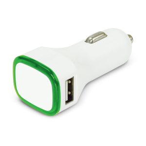 The Trends Collection Zodiac Car Charger is a dual car charger that will charge 2 phones. 8 coloured rings. Great branded car charger promo products.