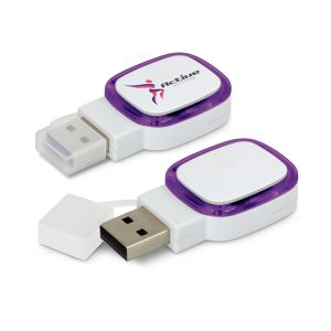 The Trends Collection Zodiac Flash Drive is a futuristic flash drive with removable cap and trans insert.  8 colours.  Great branded flash drives. 