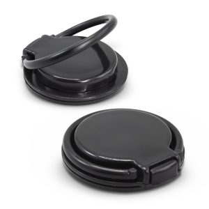The Trends Collection Stellar Phone Ring is a low profile plastic phone grip which sticks to back of phone. White or Black. Great branded phone rings.