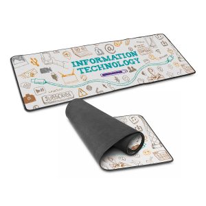 The Trends Collection Jumbo Desk Mat is a large desk mat with slip resistant rubber base with microfibre surface. Sublimation printed promo products.