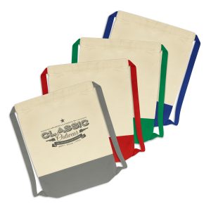 114422 Trends Collection Reno Cotton Drawstring Bag The Trends Collection Reno Cotton Drawstring Bag is a sturdy 2 tone drawstring bag. 220gsm unbleached cotton canvas. Great branded drawstring bags.