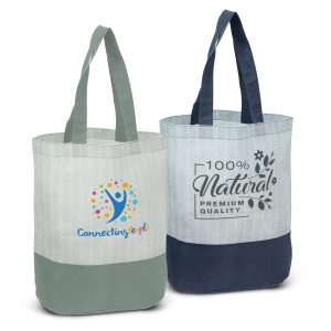 The Trends Collection Tasman Tote Bag is an attention grabbing tote bag.  In Grey or Navy. Print on top or bottom. Great branded tote bags from Trends Collection.